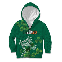 Ireland Cross Celtic Personalized Kid Hoodie Irish Pride Shamrock - Wonder Print Shop