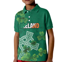 Ireland Cross Celtic Personalized Kid Polo Shirt Irish Pride Shamrock - Wonder Print Shop
