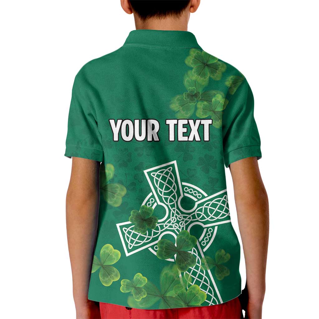 Ireland Cross Celtic Personalized Kid Polo Shirt Irish Pride Shamrock - Wonder Print Shop