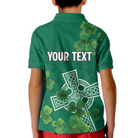 Ireland Cross Celtic Personalized Kid Polo Shirt Irish Pride Shamrock - Wonder Print Shop