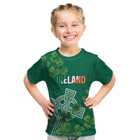 Ireland Cross Celtic Personalized Kid T Shirt Irish Pride Shamrock - Wonder Print Shop