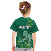 Ireland Cross Celtic Personalized Kid T Shirt Irish Pride Shamrock - Wonder Print Shop