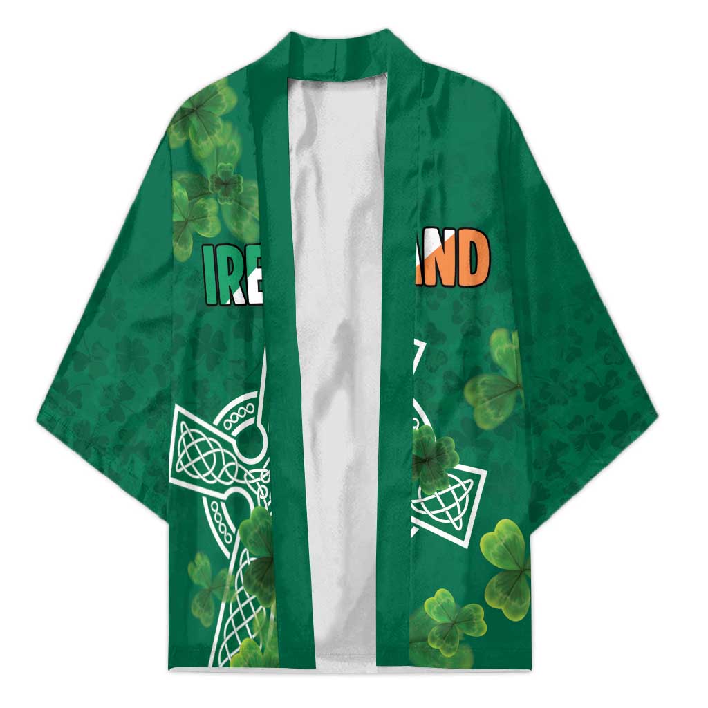 Ireland Cross Celtic Personalized Kimono Irish Pride Shamrock - Wonder Print Shop