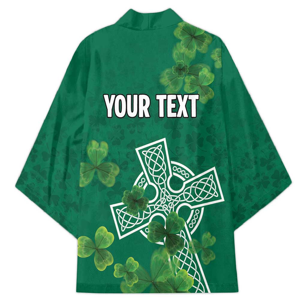 Ireland Cross Celtic Personalized Kimono Irish Pride Shamrock - Wonder Print Shop