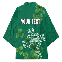 Ireland Cross Celtic Personalized Kimono Irish Pride Shamrock - Wonder Print Shop