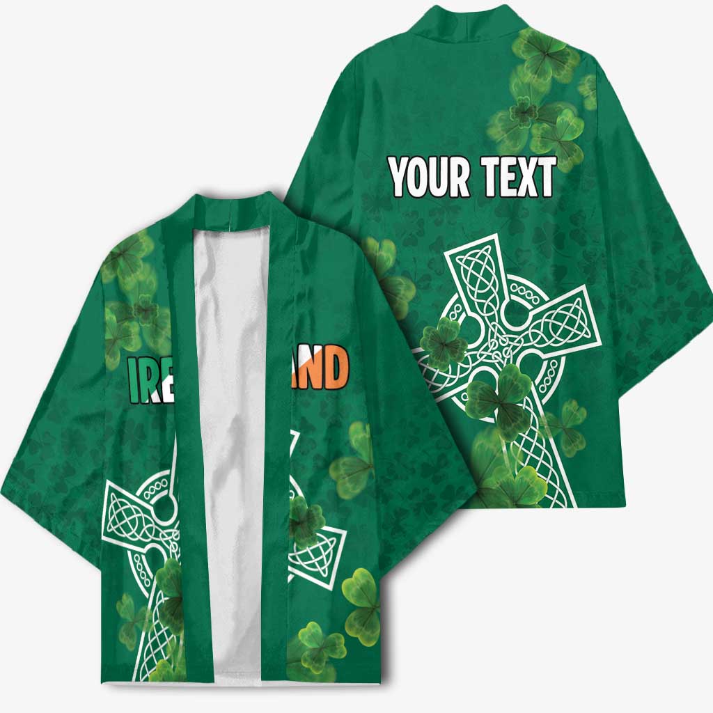 Ireland Cross Celtic Personalized Kimono Irish Pride Shamrock - Wonder Print Shop