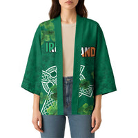 Ireland Cross Celtic Personalized Kimono Irish Pride Shamrock - Wonder Print Shop