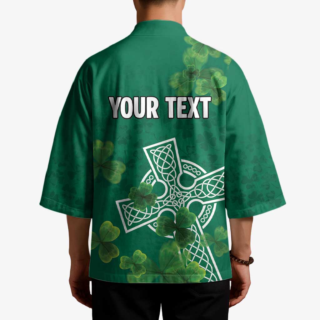Ireland Cross Celtic Personalized Kimono Irish Pride Shamrock - Wonder Print Shop