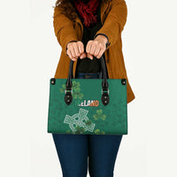 Ireland Cross Celtic Leather Bag Irish Pride Shamrock - Wonder Print Shop
