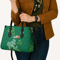 Ireland Cross Celtic Leather Bag Irish Pride Shamrock - Wonder Print Shop