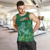 Ireland Cross Celtic Personalized Men Tank Top Irish Pride Shamrock - Wonder Print Shop