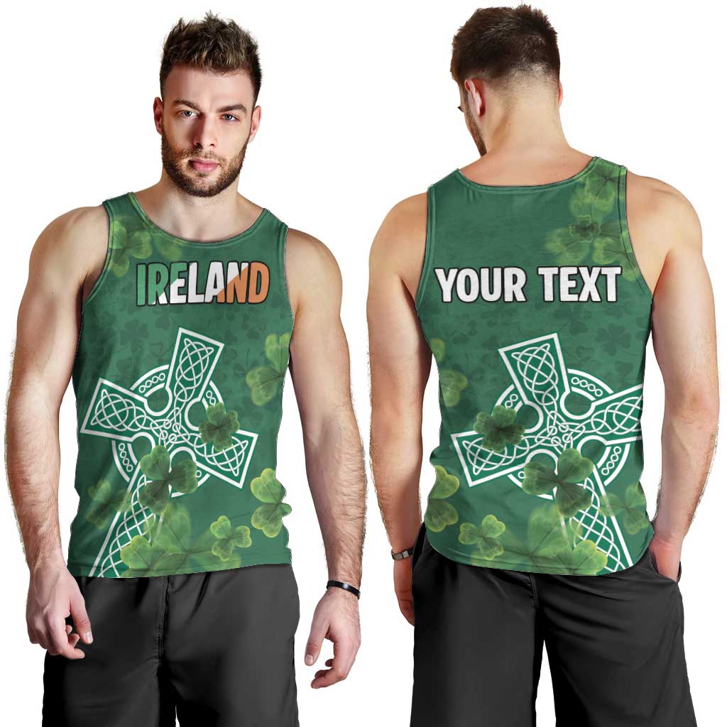 Ireland Cross Celtic Personalized Men Tank Top Irish Pride Shamrock - Wonder Print Shop