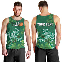 Ireland Cross Celtic Personalized Men Tank Top Irish Pride Shamrock - Wonder Print Shop