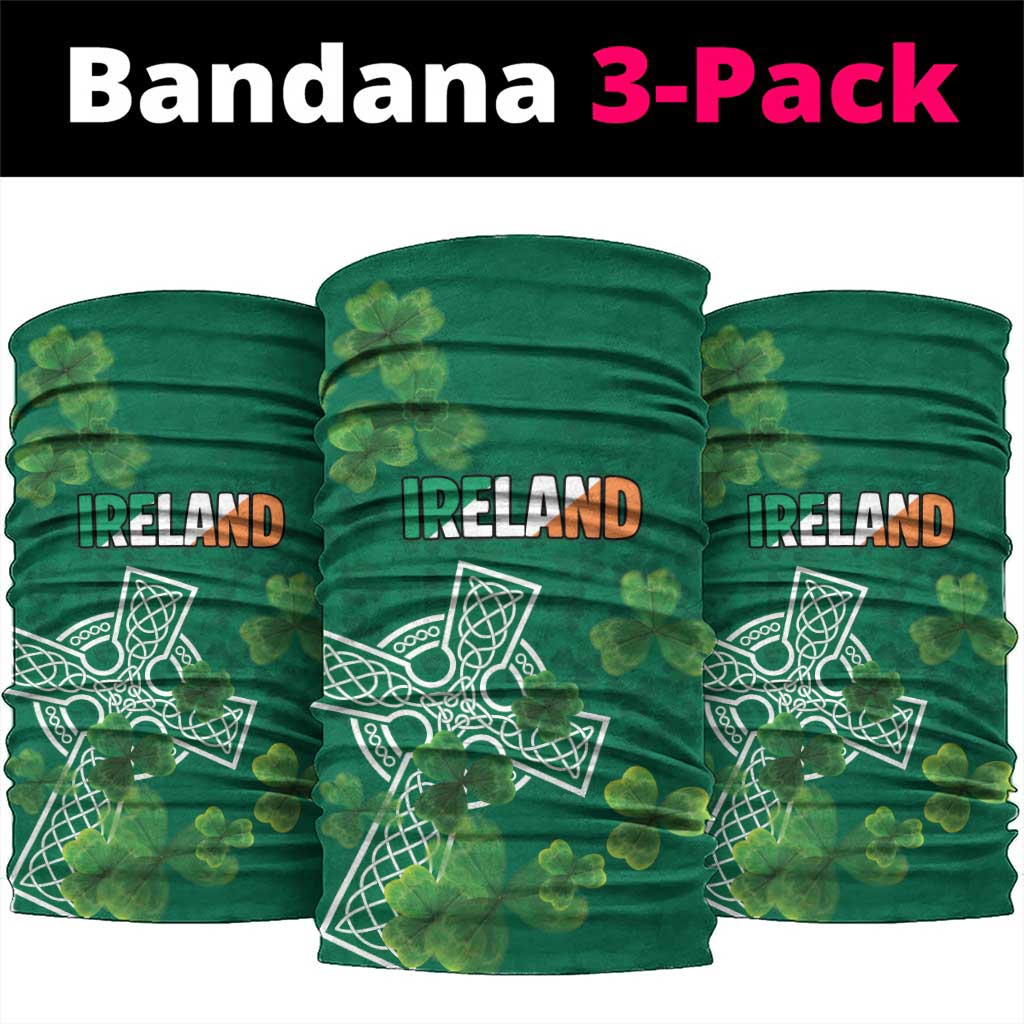 Ireland Cross Celtic Neck Gaiter Irish Pride Shamrock - Wonder Print Shop