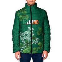 Ireland Cross Celtic Personalized Padded Jacket Irish Pride Shamrock - Wonder Print Shop