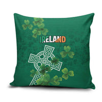 Ireland Cross Celtic Pillow Cover Irish Pride Shamrock - Wonder Print Shop
