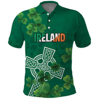Ireland Cross Celtic Personalized Polo Shirt Irish Pride Shamrock - Wonder Print Shop