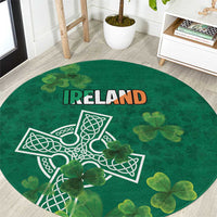 Ireland Cross Celtic Round Carpet Irish Pride Shamrock - Wonder Print Shop