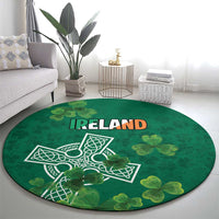 Ireland Cross Celtic Round Carpet Irish Pride Shamrock - Wonder Print Shop