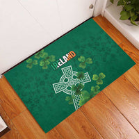 Ireland Cross Celtic Rubber Doormat Irish Pride Shamrock - Wonder Print Shop