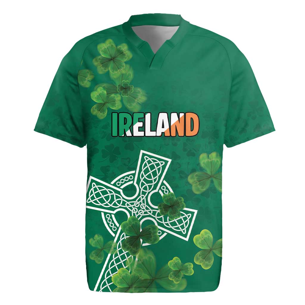 Ireland Cross Celtic Personalized Rugby Jersey Irish Pride Shamrock - Wonder Print Shop