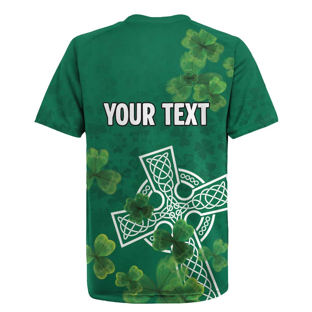 Ireland Cross Celtic Personalized Rugby Jersey Irish Pride Shamrock - Wonder Print Shop