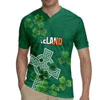 Ireland Cross Celtic Personalized Rugby Jersey Irish Pride Shamrock - Wonder Print Shop