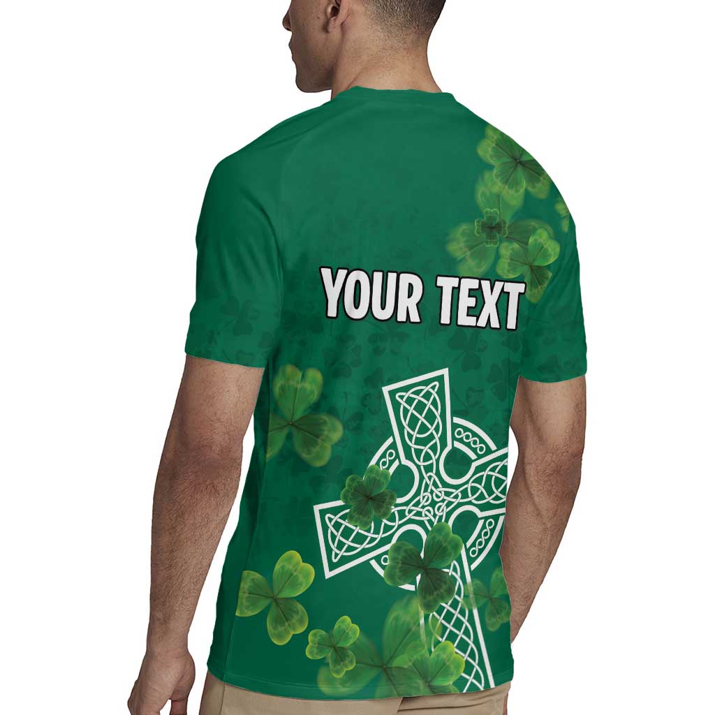 Ireland Cross Celtic Personalized Rugby Jersey Irish Pride Shamrock - Wonder Print Shop