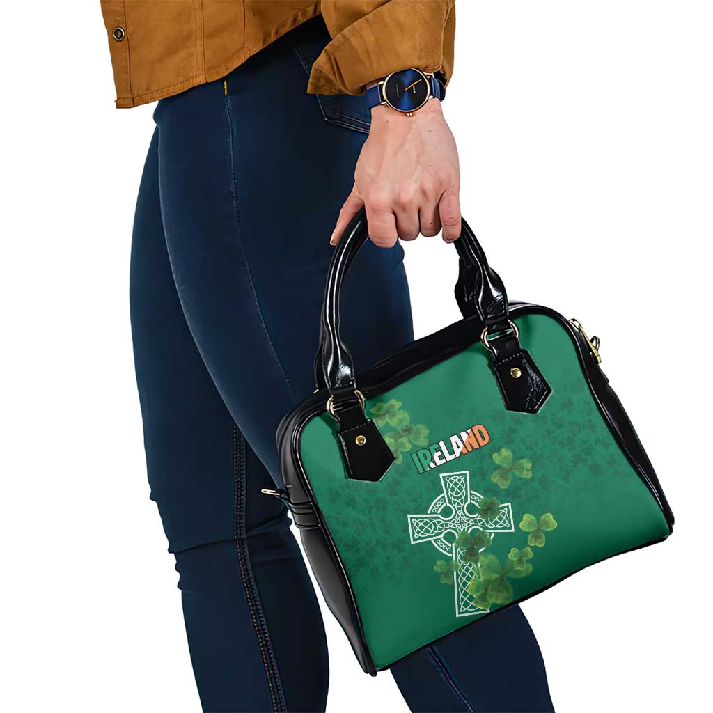Ireland Cross Celtic Shoulder Handbag Irish Pride Shamrock - Wonder Print Shop