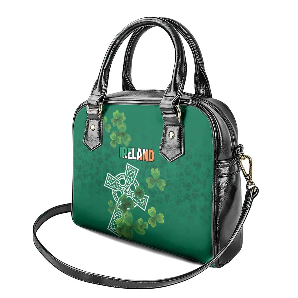 Ireland Cross Celtic Shoulder Handbag Irish Pride Shamrock - Wonder Print Shop