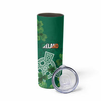 Ireland Cross Celtic Personalized Skinny Tumbler Irish Pride Shamrock - Wonder Print Shop