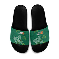Ireland Cross Celtic Slide Sandals Irish Pride Shamrock - Wonder Print Shop