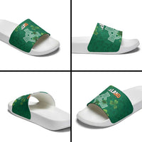 Ireland Cross Celtic Slide Sandals Irish Pride Shamrock - Wonder Print Shop