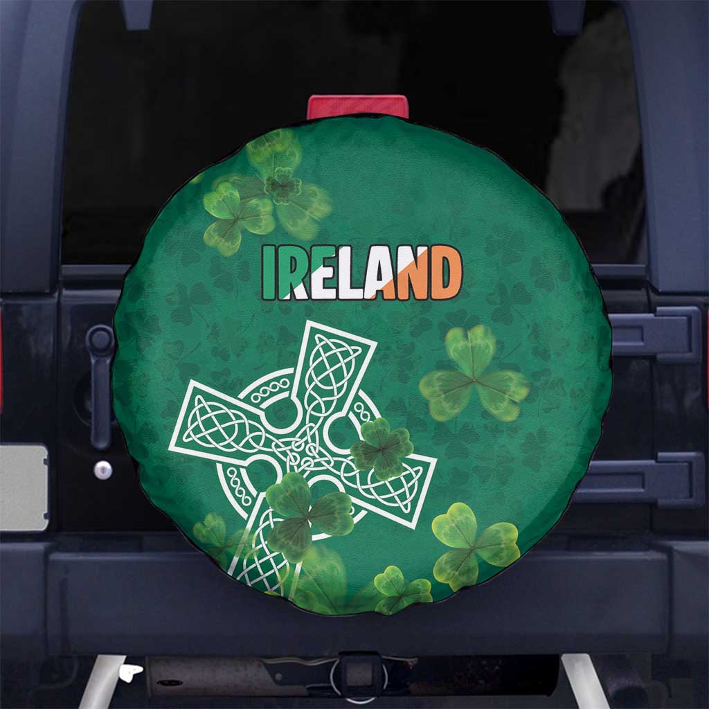 Ireland Cross Celtic Spare Tire Cover Irish Pride Shamrock - Wonder Print Shop