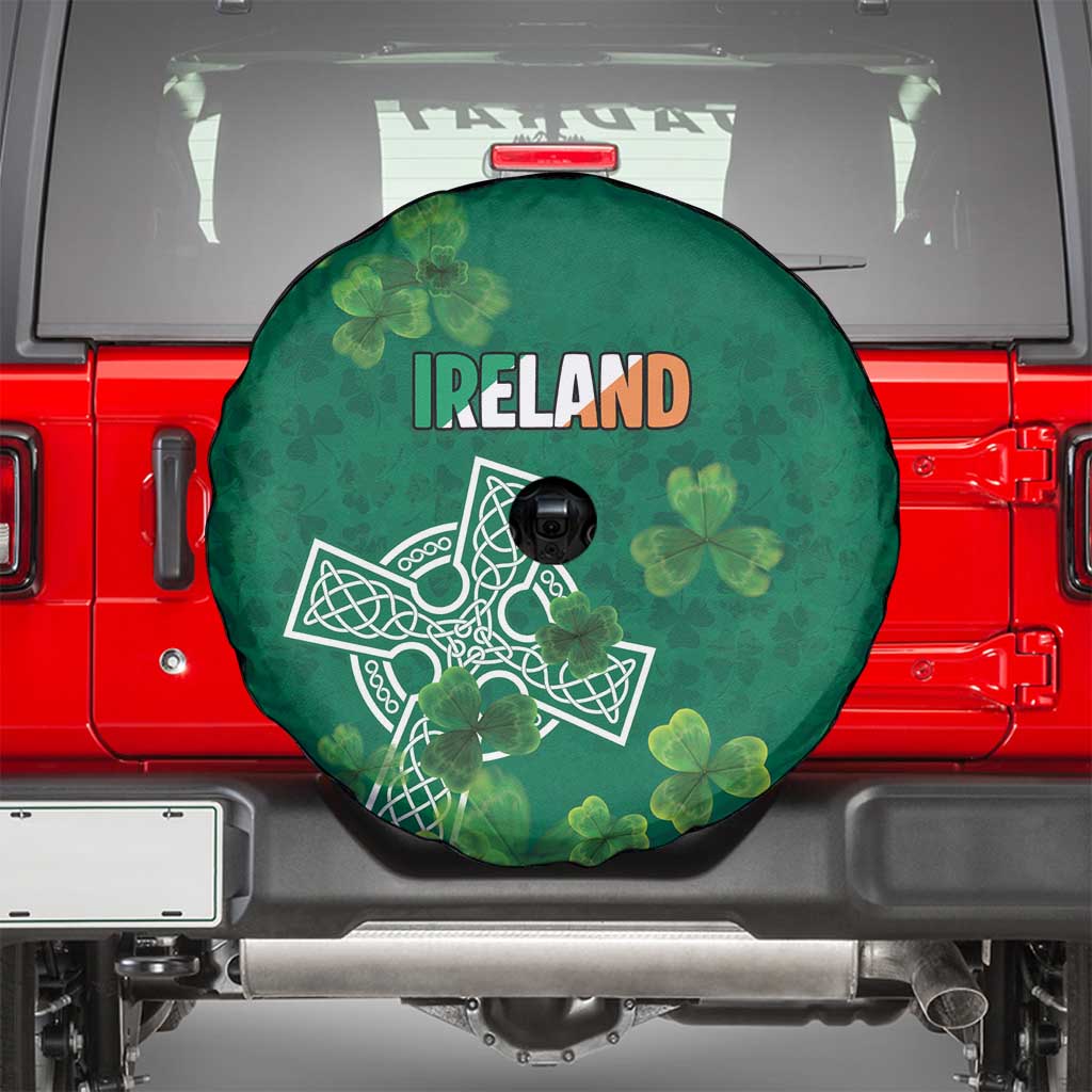 Ireland Cross Celtic Spare Tire Cover Irish Pride Shamrock - Wonder Print Shop