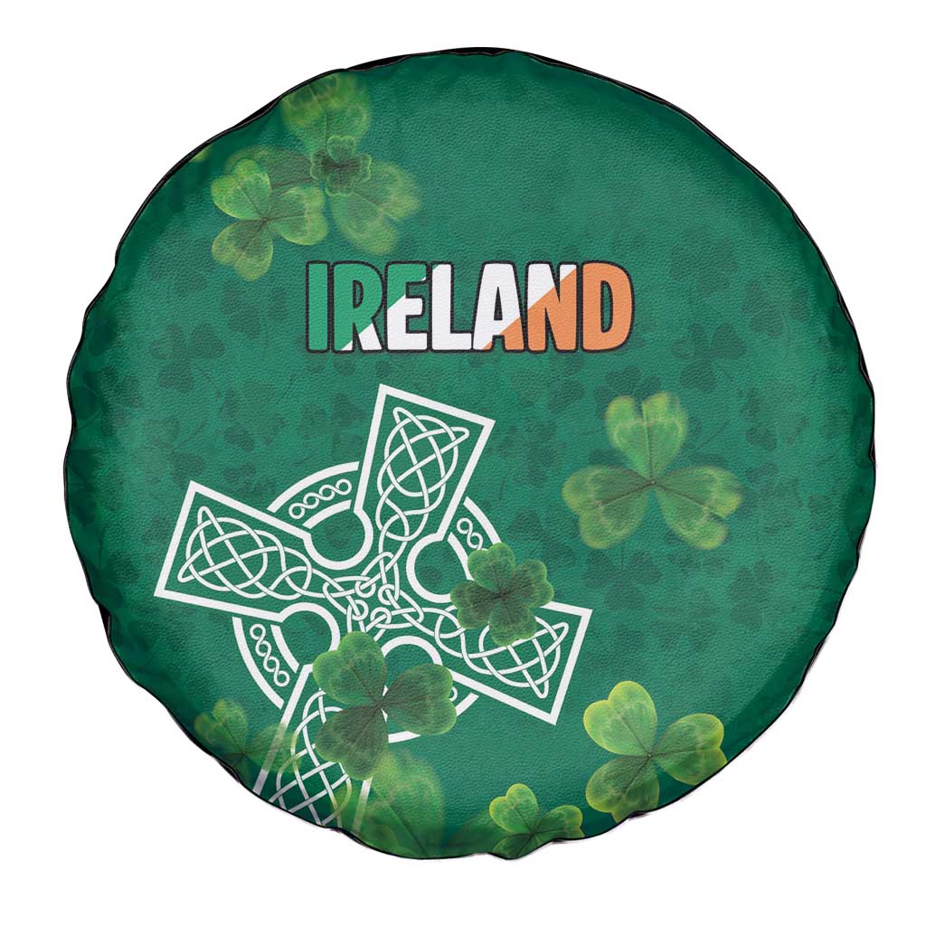 Ireland Cross Celtic Spare Tire Cover Irish Pride Shamrock - Wonder Print Shop