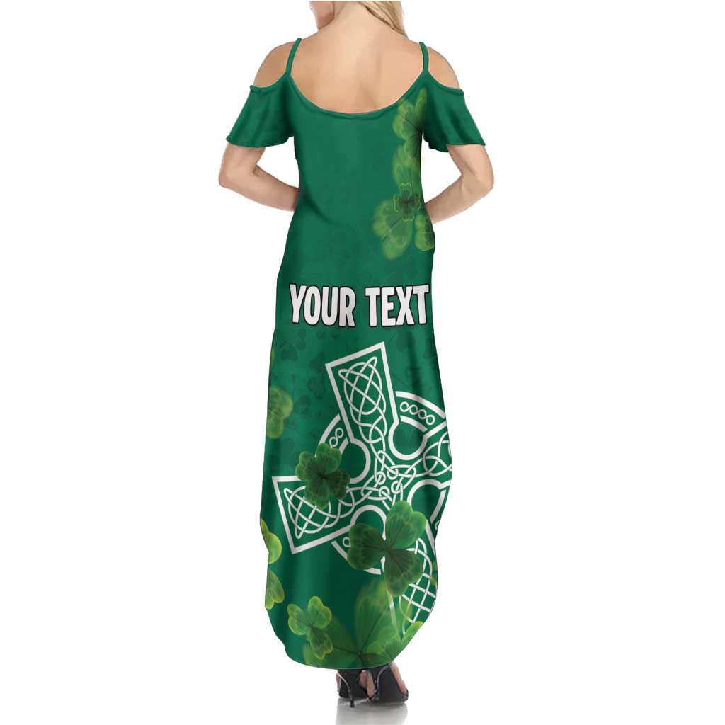 Ireland Cross Celtic Personalized Summer Maxi Dress Irish Pride Shamrock - Wonder Print Shop