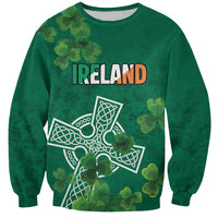 Ireland Cross Celtic Personalized Sweatshirt Irish Pride Shamrock - Wonder Print Shop