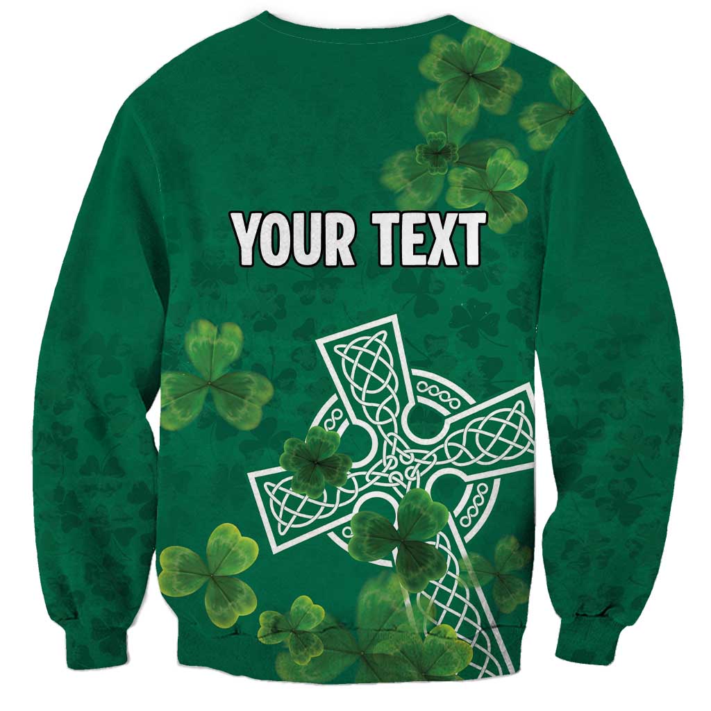 Ireland Cross Celtic Personalized Sweatshirt Irish Pride Shamrock - Wonder Print Shop
