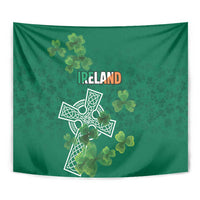 Ireland Cross Celtic Tapestry Irish Pride Shamrock - Wonder Print Shop
