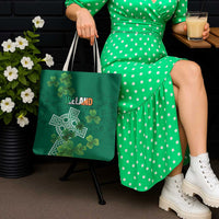 Ireland Cross Celtic Tote Bag Irish Pride Shamrock - Wonder Print Shop