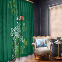 Ireland Cross Celtic Window Curtain Irish Pride Shamrock - Wonder Print Shop