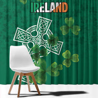 Ireland Cross Celtic Window Curtain Irish Pride Shamrock - Wonder Print Shop
