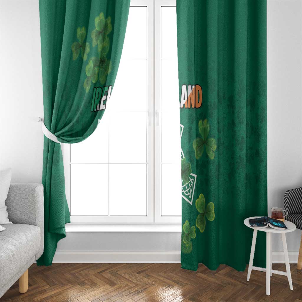 Ireland Cross Celtic Window Curtain Irish Pride Shamrock - Wonder Print Shop