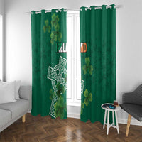 Ireland Cross Celtic Window Curtain Irish Pride Shamrock - Wonder Print Shop
