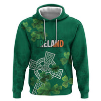 Ireland Cross Celtic Personalized Zip Hoodie Irish Pride Shamrock - Wonder Print Shop