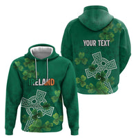 Ireland Cross Celtic Personalized Zip Hoodie Irish Pride Shamrock - Wonder Print Shop
