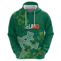 Ireland Cross Celtic Personalized Zip Hoodie Irish Pride Shamrock - Wonder Print Shop