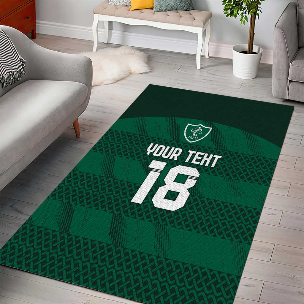 Custom Ireland Rugby Area Rug Celtic Heritage - Wonder Print Shop