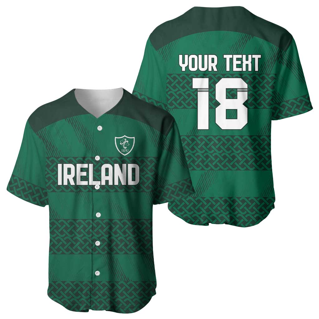 Custom Ireland Rugby Baseball Jersey Celtic Heritage - Wonder Print Shop